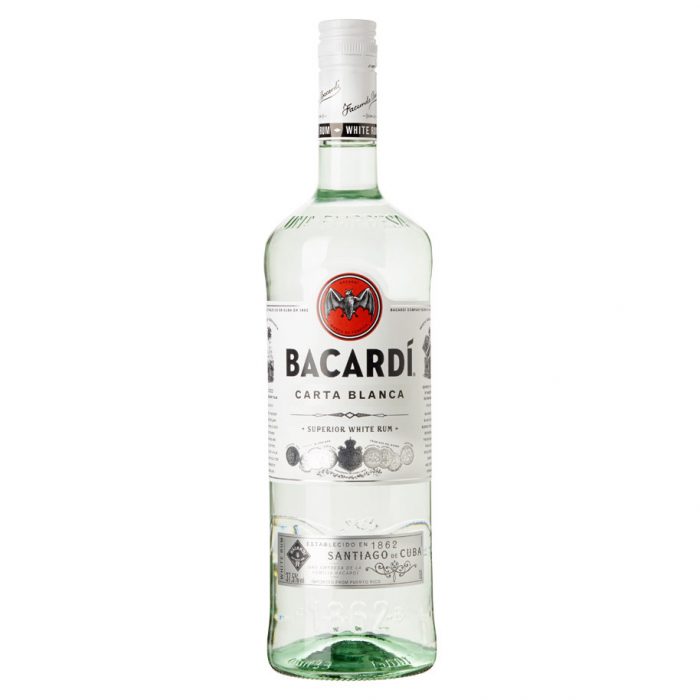 NV-Bacardi Rum Wit Liter