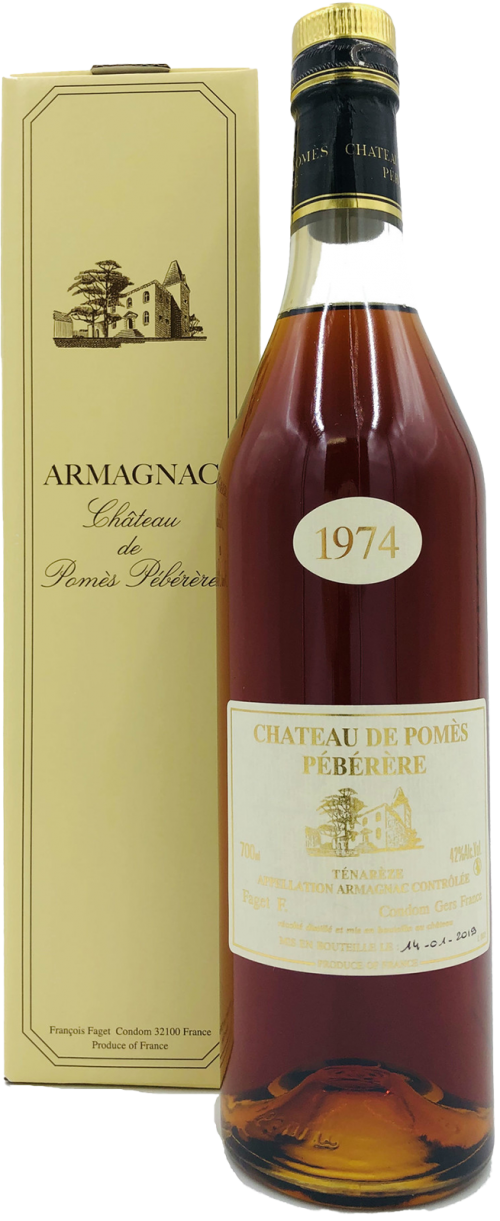 1974-Pomes Peberere Armagnac 1974
