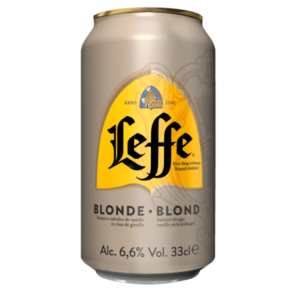 verhouding Boven hoofd en schouder leider NV-Leffe Blond Bier Blik 0,33 cl. (los) ⋆ De Ware Jacob - "Wij heffen het  glas"