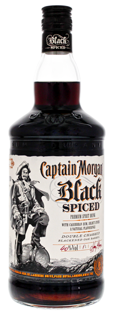NV-Captain Morgan Rum Black Spiced Liter