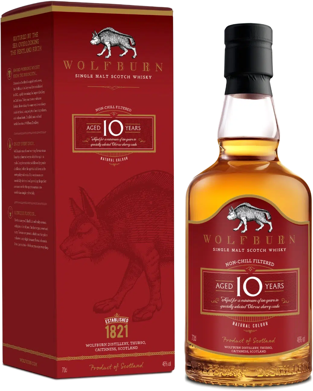 NV-Wolfburn 10y Single Malt Whisky Oloroso Sherry Cask