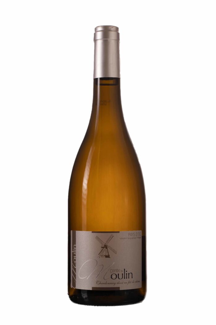 2022-Alignan du Vent Combe du Moulin IGP Pays d’Oc chardonnay fût de chène Blanc