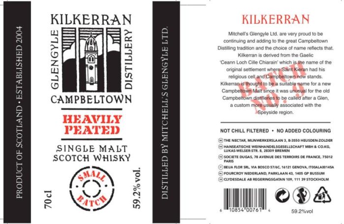 NV-Kilkerran Cambeltown Heavily Peated Batch #9