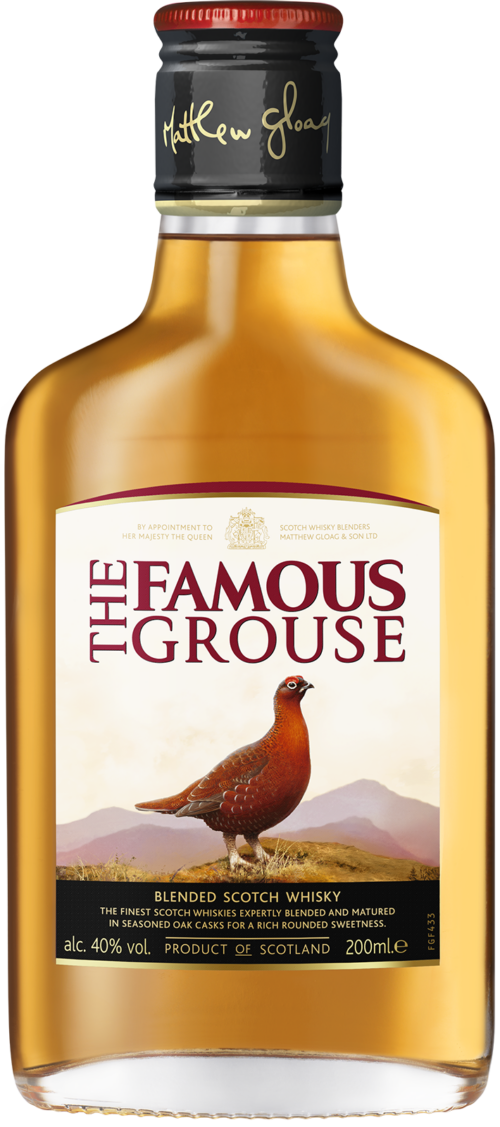 NV-Famouse Grouse Whiskey Zakflacon