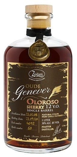 NV-Zuidam Oude Jenever Sherry Oloroso Cask 12 Y. + GB