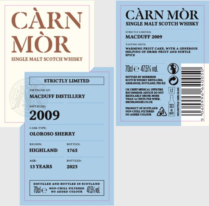 NV-Càrn Mòr Strictly Limited Macduff 2009 13Y