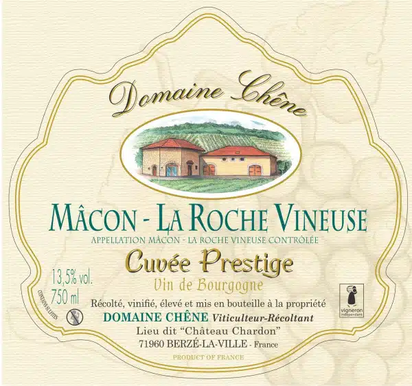2023-Domaine Chène & Fils Mâcon La Roche Vineuse Cuvée Prestige