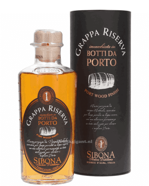 NV-Sibona Grappa Riserva Porto Halve Liter