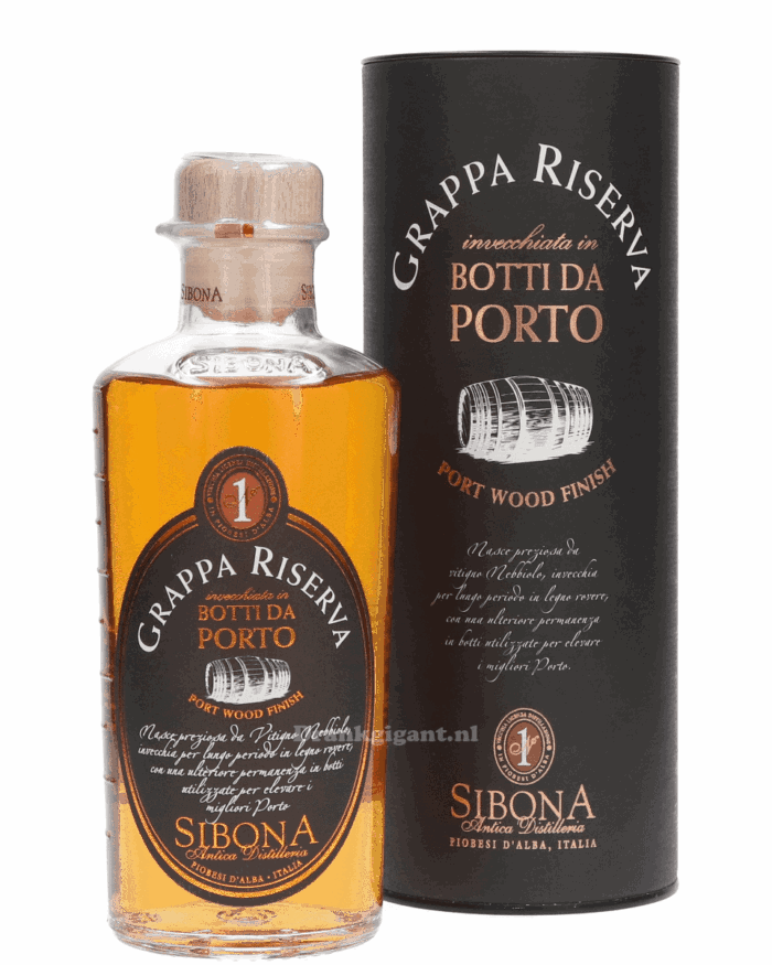 NV-Sibona Grappa Riserva Porto Halve Liter