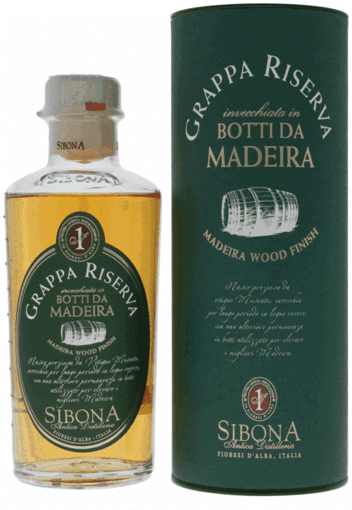 NV-Sibona Grappa Riserva Madeira Halve Liter