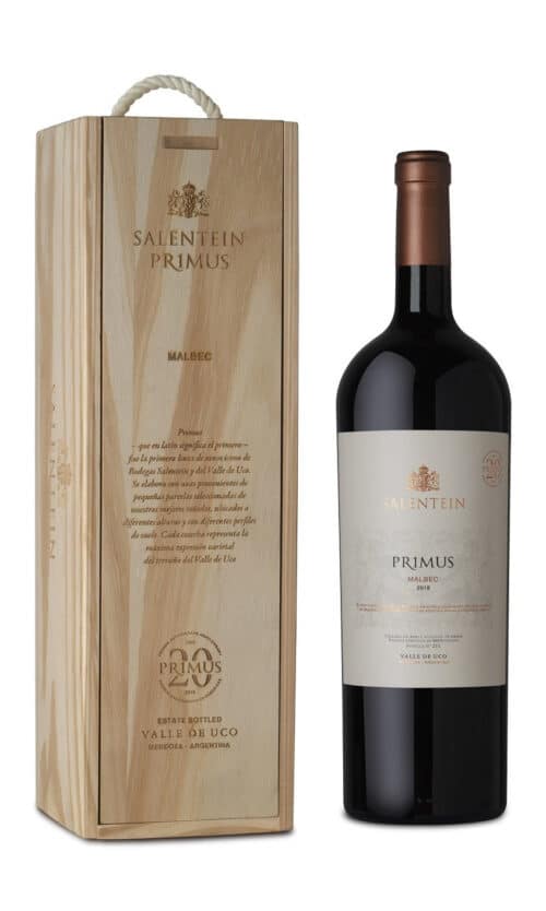 2018-Salentein Primus Malbec Magnum met kist Tinto