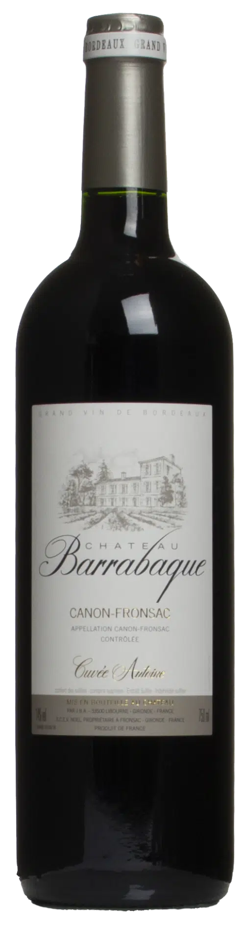 2017-Barrabaque Canon Fronsac Bordeaux Cuvee Antoine Rouge