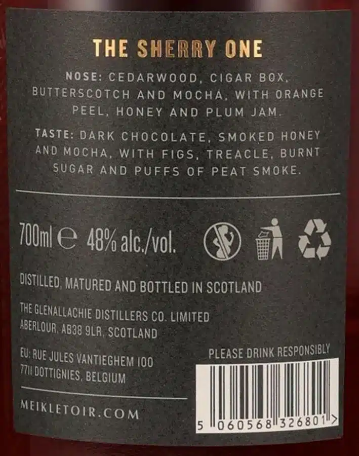 NV-Meikle Toir 5Y. The Sherry One Single Malt