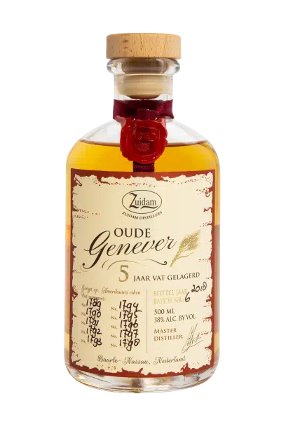 NV-Zuidam Oude jenever 5 jaar Halve Liter