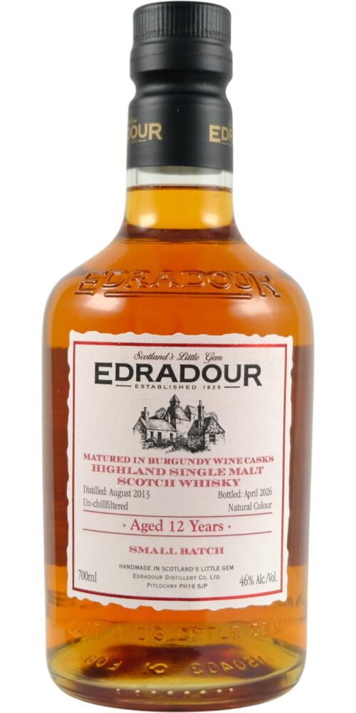2013-Edradour Single Malt Scotch Whisky Burgundy Cask 12Y