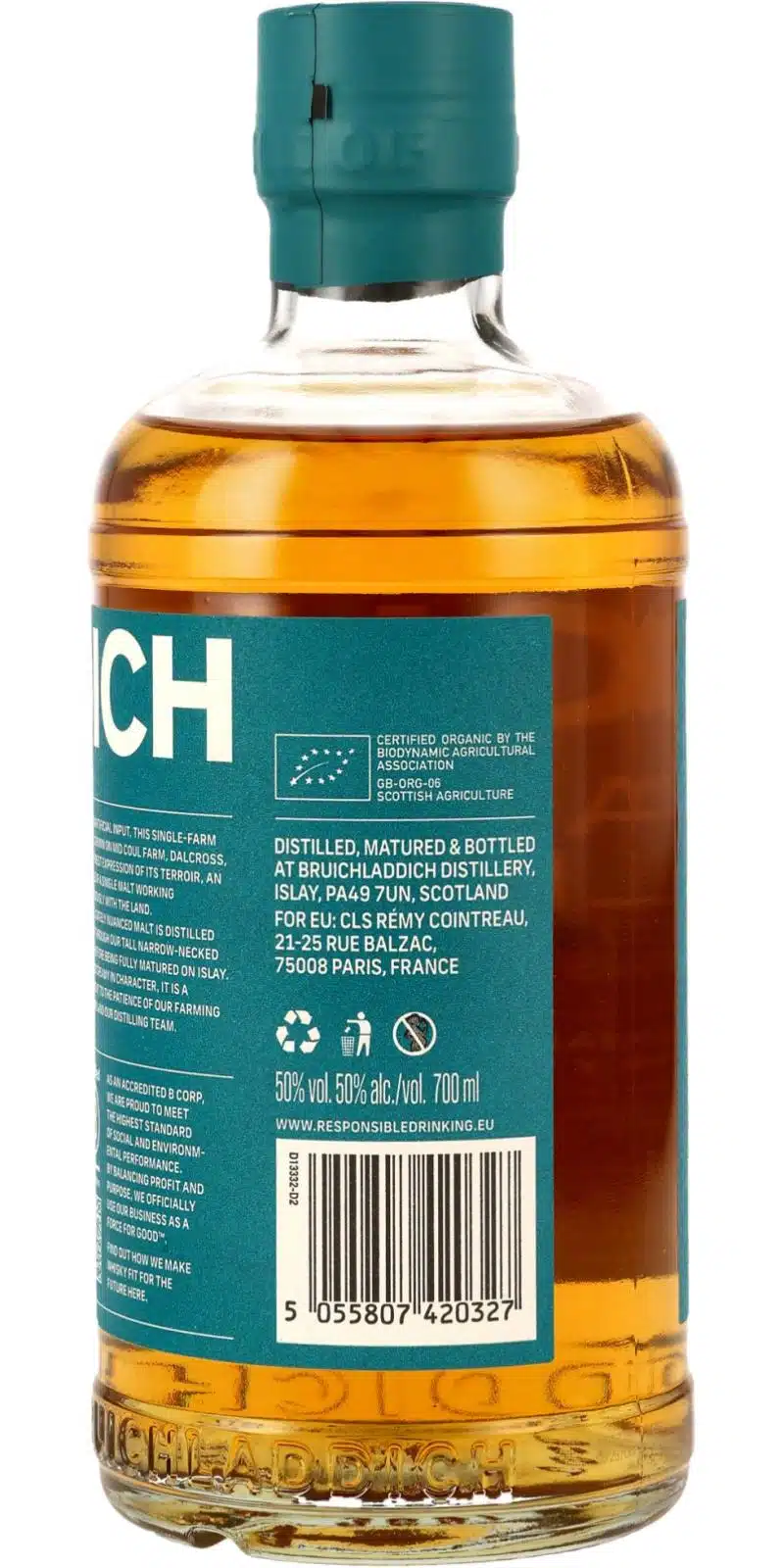 NV-Bruichladdich 16 years Organic Barley