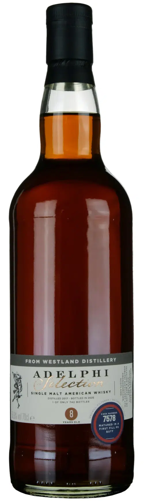 2017-Adelphi Westland American Single Malt Whisky 8Y